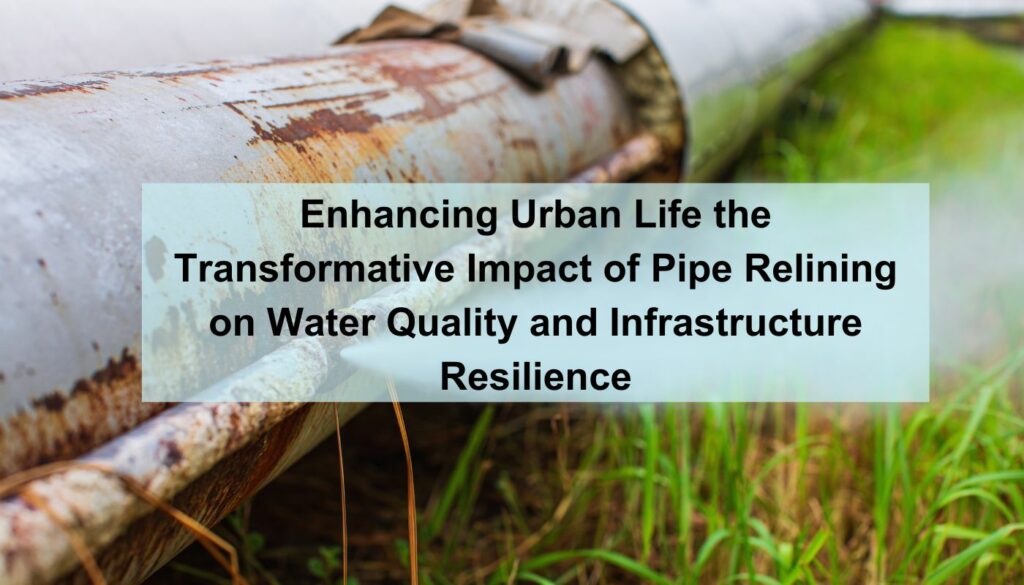 Enhancing urban life the transformative impact of pipe relining on water quality and infrastructure resilience